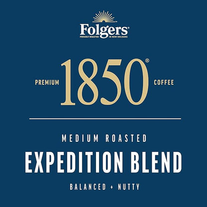 Folgers 1850 Expedition Blend Medium Roast Coffee, 60 Keurig K-Cup Pods