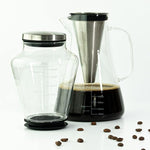 Load image into Gallery viewer, Ice Dripper Cold Brew Coffee Maker - Fire Toughened Borosilicate Glass Pitcher - 304 Stainless Steel Filter - 500ml - Cafe Crush Club