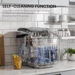 Load image into Gallery viewer, Kismile Ice Makers Countertop with Carry Handle,8 Cubes in 6 Mins,26Lbs/Day,2 Size of Bullet Ice,Portable Ice Maker Machine with Self-Cleaning for Home/Office(Black)