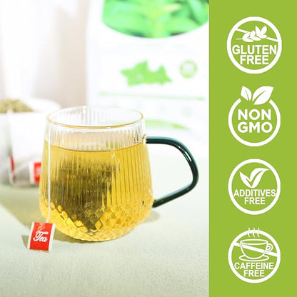 TEARELAE - Peppermint Tea Bags, 80 Count - 100% Pure Peppermint Leaves - Non-GMO - Naturally Caffeine-free Herbal Tea - Support Digestion & Natural Breath Freshener