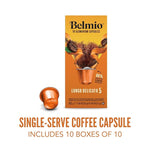 Load image into Gallery viewer, Belmio Lungo Delicato Espresso Coffee Pods – Light Roast – Mild &amp; Aromatic - Nespresso Original Line Compatible – 10 Count (Pack of 10)