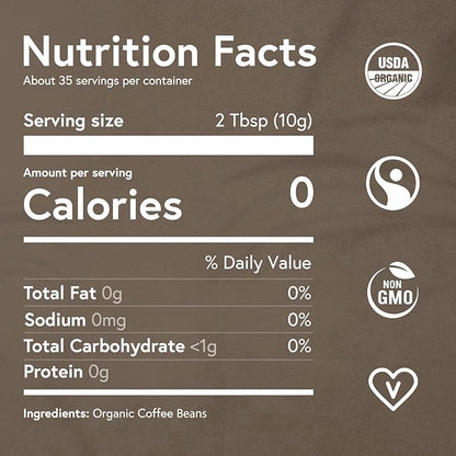 Fabula Coffee Half-Caff Medium Roast Freshly Ground - Organic - Low Acid - Single Origin - Non-GMO - Mold Free - 12 Ounces …