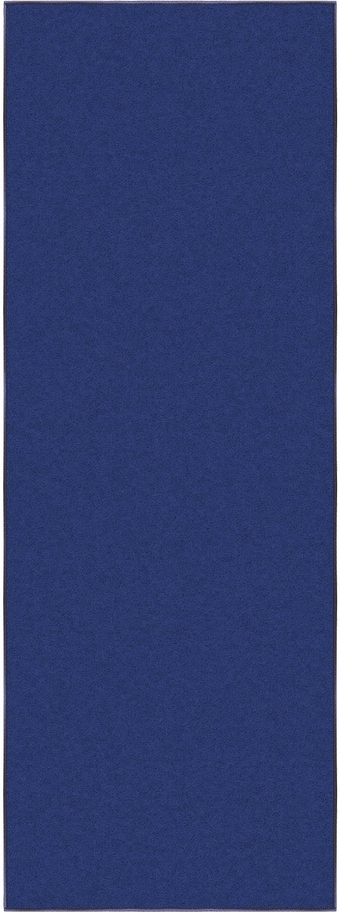 Ottomanson Hallway Runner Rug 2'2" x 6' Non Slip Solid Area Rugs Easy to Clean Laundry Rug Runner Durable & Pet Friendly Floor Carpet Runners for Hallways Entryway Living Room Kitchen, Navy