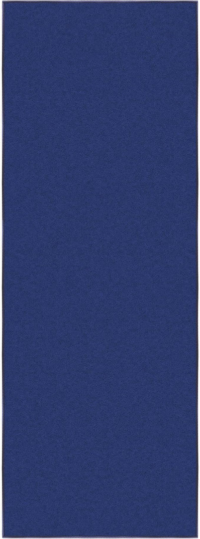 Ottomanson Hallway Runner Rug 2'2" x 6' Non Slip Solid Area Rugs Easy to Clean Laundry Rug Runner Durable & Pet Friendly Floor Carpet Runners for Hallways Entryway Living Room Kitchen, Navy