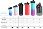 Load image into Gallery viewer, DRINCO Stainless Steel Water Bottle Spout Lid Vacuum Insulated Double Wall Water Bottle Wide Mouth (40oz 32oz 22oz 18oz 14oz) Leak Proof Keeps Cold or Hot (40 oz, 40oz Royal Blue)