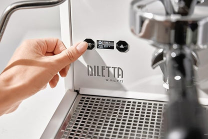 Diletta Alto Espresso Machine | Dual Boiler | PID | Shot Timer | Adjustable OPV | (White)