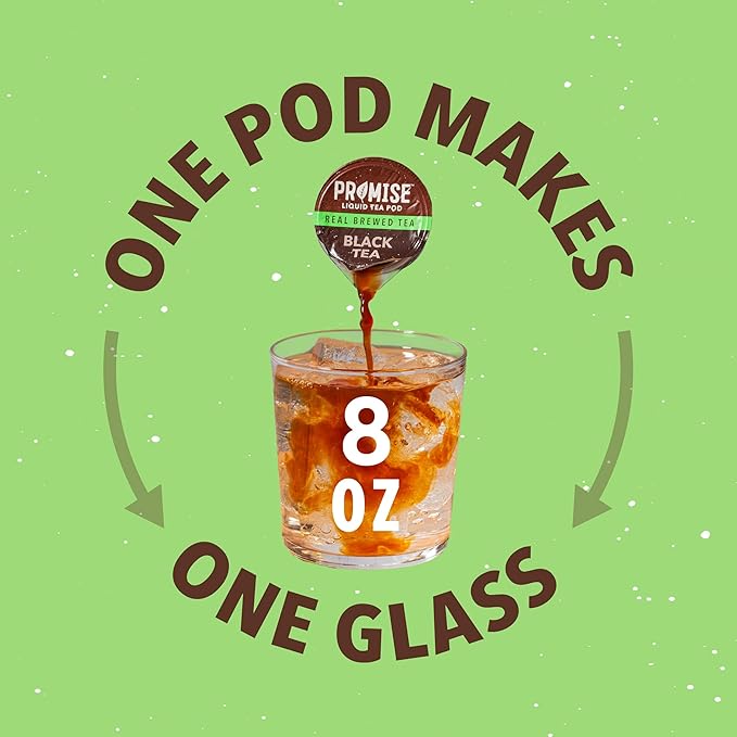 Promise Tea by Java House - Cold-Brewed Tea Concentrate Pods - Ethically Sourced - Black Tea - Pack of 12