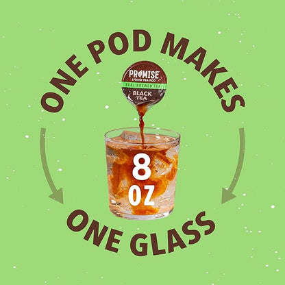 Promise Tea by Java House - Cold-Brewed Tea Concentrate Pods - Ethically Sourced - Black Tea - Pack of 12