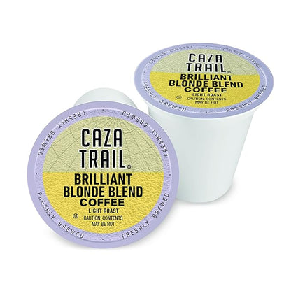 Caza Trail Coffee Pods, Blonde Roast, Single Serve (Packing May Vary) , 100 Count (Pack of 1)