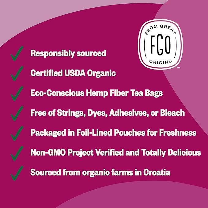 FGO Organic Milk Thistle Tea, 100 Count, Eco-Conscious Herbal Tea Bags, Resealable Bag, Caffeine Free, Packaging May Vary (Pack of 1)