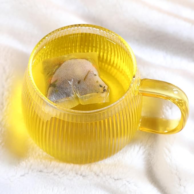 FullChea - Chrysanthemum Cassia Seed Tea Bag, 30 Pcs Teabags for Liver Detox Cleanse 5.29oz / 150g - Burdock Root, Goji Berries, Osmanthus, Dandelion, Licorice, Barley Chinese Herbal Tea