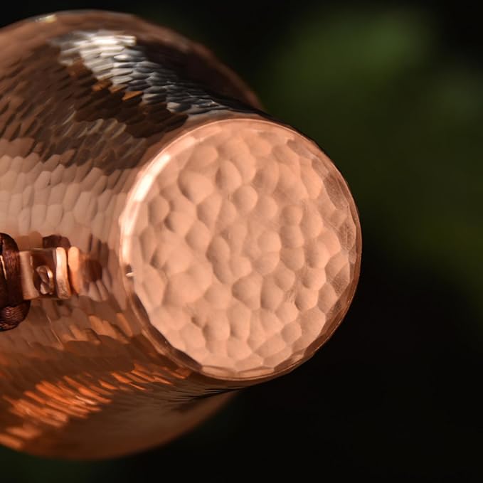 Handmade Pure Copper Teacup, Pure Copper Tea Set, Hammered Mugs Set of 2