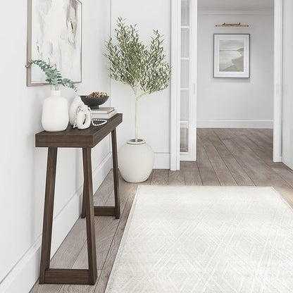 Plank+Beam Solid Wood Console Table, 36 Inch, Sofa Table, Narrow Entryway Table for Hallway, Behind The Couch, Living Room, Foyer, Easy Assembly, Walnut