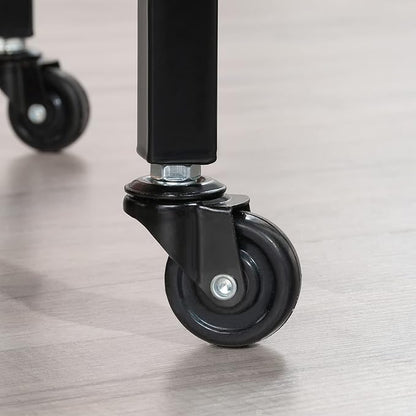 Sauder International Lux Bar Cart, Black Finish