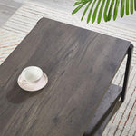 Load image into Gallery viewer, EXCEFUR Coffee Table with Storage Shelf, Rustic Wood and Metal Cocktail Table for Living Room, Grey