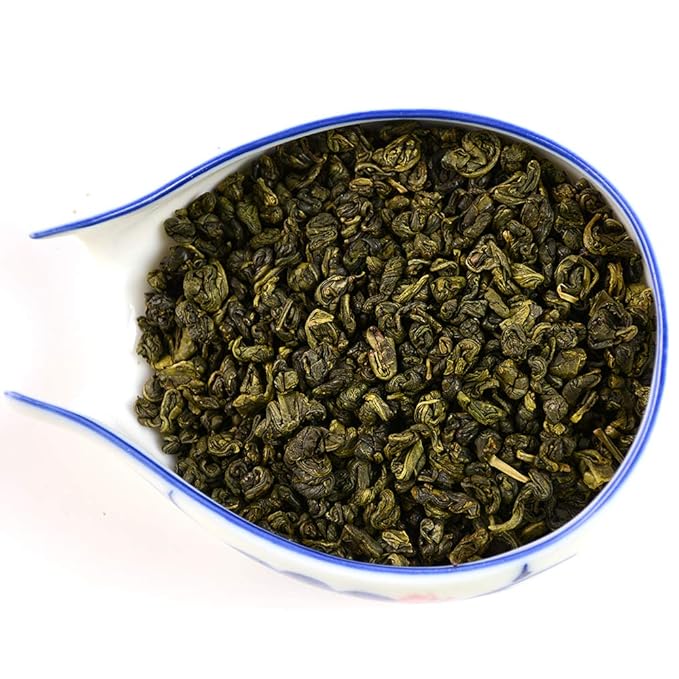 TIAN HU SHAN Premium Tea Loose Leaf Tin box (Green tea, 8 Ounce (Pack of 1)