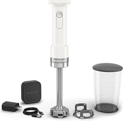 KitchenAid Go Cordless Hand Blender - battery included, KHBRV71, Porcelain White
