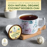 Load image into Gallery viewer, Coconut Rooibos Chai Tea Pods for Keurig - Organic Ginger Tea, Rooibos, Cinnamon, Cardamom, Coconut &amp; Chai by Teavity (12 Tea Pods)