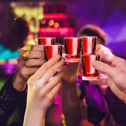 30 Pack Heavy Base Shot Glasses Set, 2.2 oz Clear Whiskey Glasses, Square Shot Glass Bulk, Small Thick Glass Cups for Vodka Tequila Espresso Liquor, Ideal Supplies for Bar Party