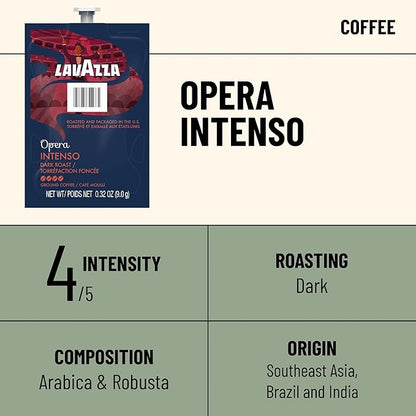 Flavia Lavazza Opera Intenso Coffee Freshpacks works only with Flavia Brewers, Dark Roast (Case of 38)