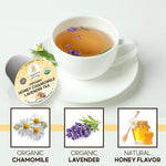 Load image into Gallery viewer, Organic Chamomile and Lavender Tea Pods for Keurig - Decaffeinated Tea for Keurig K Cups - Honey Chamomile Lavender by Teavity (24 Tea Pods)