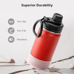 Load image into Gallery viewer, koodee Stainless Steel Water Bottle, 26 oz Double Wall Vacuum Insulated Sports Bottle with Leakproof Spout Lid (Canyon Red)