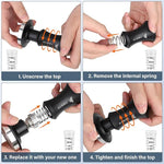 Load image into Gallery viewer, 51mm Espresso Tamper, Premium Barista Coffee Tamper with 20lb/30lbs Replacement Springs &amp; 100% Stainless Steel Ripple Base, Constant 30lb, Compatible with Delonghi Espresso Coffee Machine