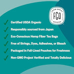 Load image into Gallery viewer, FGO Organic Sencha Green Tea, 100 Count, Eco-Conscious Tea Bags, Resealable Bag, Sourced From Japan, Packaging May Vary (Pack of 1)