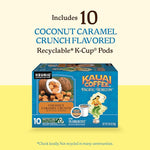 Load image into Gallery viewer, Kauai Coffee K-Cup Pods for Keurig Brewers – Arabica Coffee, 10% Hawaiian – Medium Roast, Nutty Caramel with Tropical Coconut – Coconut Caramel Crunch, 1 Pack of 10 Single Serve K-Cups