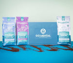 Load image into Gallery viewer, Organic Mushroom Coffee 3 Bag Gift Box Set, Lion's Mane &amp; Chaga, Red Reishi &amp; Chaga Decaffeinated, Turkey Tail &amp; Cordyceps, Immune Support &amp; Overall Wellbeing Dark Roast 36oz Ground