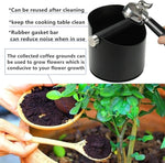 Load image into Gallery viewer, Espresso Knock Box, Stainless Steel Coffee Grounds Knock Box, With Removable Knock Bar and Non-Slip Rubber Base (Black)