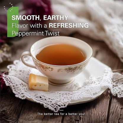 WT WEETEE Roasted Dandelion Root Tea with Milk Thistle and Peppermint, 50 Natural Caffeine-free Herbal Tea Bags for Liver Cleanse