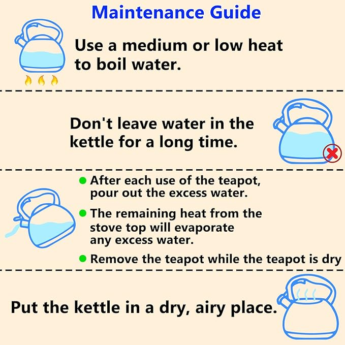 Tea Kettle, 3.2 Quart Whistling Tea Kettle Stovetop, Tea Pots for Stove Top Food Grade Stainless Steel with Wood Pattern Handle, Grey Teapot