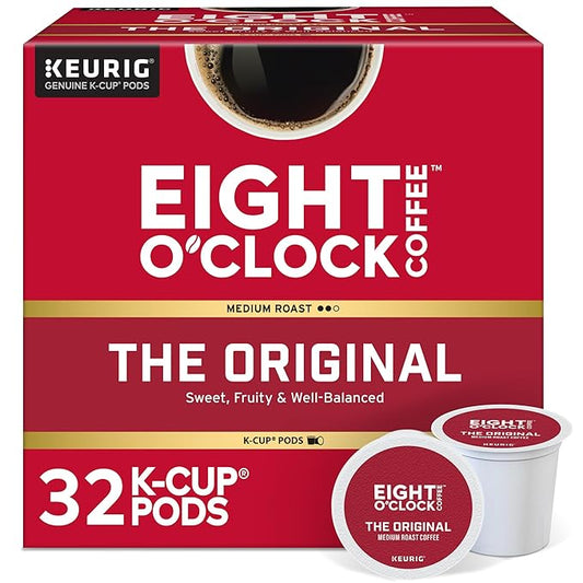 Eight O'Clock Coffee The Original, Keurig Single Serve K-Cup Pods, Medium Roast, 32 Count