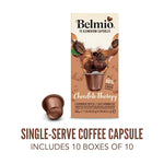 Load image into Gallery viewer, Belmio Chocolate Therapy Espresso Coffee Pods – Medium Roast – Unique &amp; Flavorful - Nespresso Original Line Compatible – 10 Count (Pack of 10)