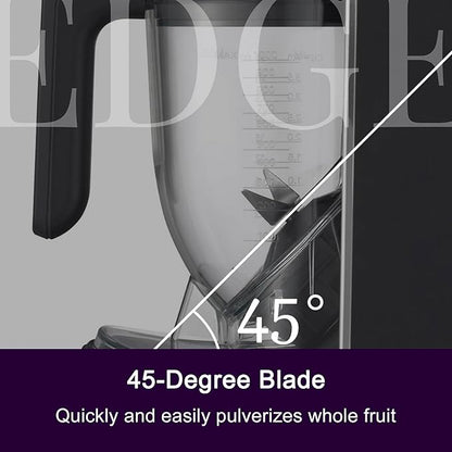 Tiger Smoothie Blender - Japanese Smoothie Maker for Smoothies, Crushed Ice, Milkshakes, Soups, Purees, Sauces, Matcha with Degree Diagonal-Blade Food Processor