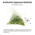 Load image into Gallery viewer, SUGIMOTO TEA Japanese Kukicha Stem Green Tea Bags 20 Count Pack of 1