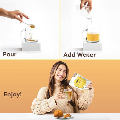 Waka Instant Green Tea Mix, Pineapple Flavored - 100% Tea Leaves, No Additives, Unsweetened Tea Powder in Bulk Pouch – Easy Quick Hot and Iced Teas, Up to 200 Cups (4.5oz)