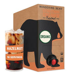 Load image into Gallery viewer, Wandering Bear Organic Hazelnut Cold Brew Coffee On Tap, Iced Coffee Drink -Extra Strong, Smooth, No Sugar Added, Shelf-Stable, Ready to Drink,Gluten Free &amp; Vegan Decaf -16 Servings of 6fl.oz -96fl.oz