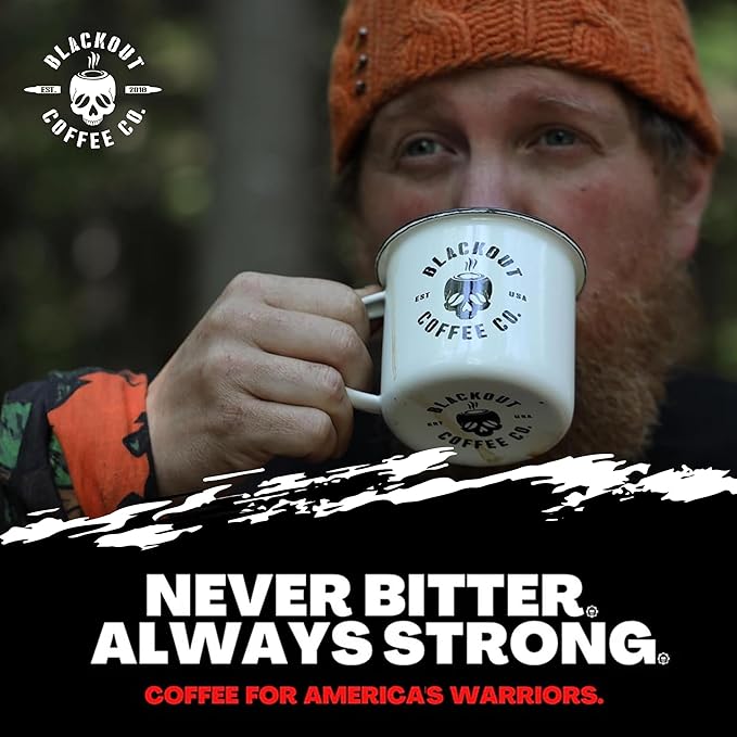 Blackout Coffee Blueberry Crumble Flavored Ground Coffee – Medium Roast, Smooth Taste, Guilt-Free Indulgence – Freshly Roasted 12oz Bag