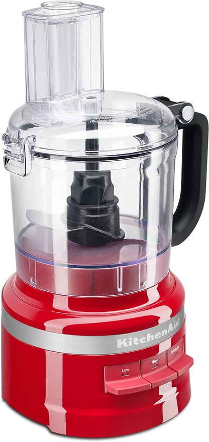 KitchenAid KFP0718ER 7-Cup Food Processor Chop, Puree, Shred and Slice - Empire Red