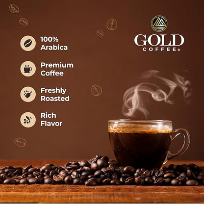 Gold Coffee | Kanaloa Premium House Blend, Medium Roast, Ground |100% Arabica Coffee, 1 lb.