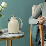 Load image into Gallery viewer, ASCOT Electric Kettle, Stainless Steel Electric Tea Kettle Gifts for Men/Women/Family 1.5L 1500W Retro Tea Heater &amp; Hot Water Boiler, Auto Shut-Off and Boil-Dry Protection (Cream)