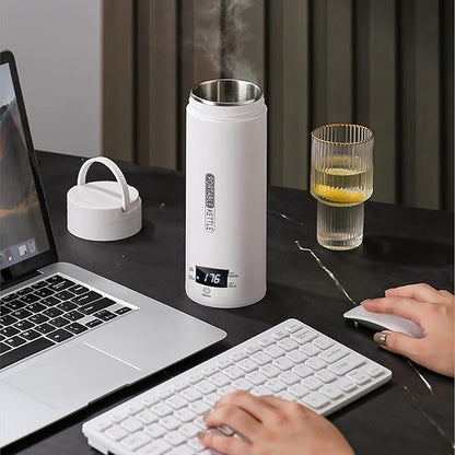 Electric Travel Kettle,500mL Capacity,316 Stainless Steel,with 4 Variable Presets Temperature Control,Digital Display (Kettle+brush)