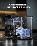 Load image into Gallery viewer, Silonn Ice Maker Countertop, Portable Ice Machine with Carry Handle, Self Cleaning Ice Makers with 1.8 L Water Tank and Big Ice Basket, 9 Cubes in 6 Mins, Ideal for Home Kitchen RV