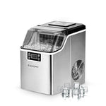 Load image into Gallery viewer, EUHOMY Ice Cube Maker Machine Countertop, 2 Ways to Add Water, 45Lbs/Day 24 Pcs Ready in 13 Mins, Self-Cleaning Portable Compact, with Ice Scoop &amp; Basket, Perfect for Home/Kitchen/Office/Bar
