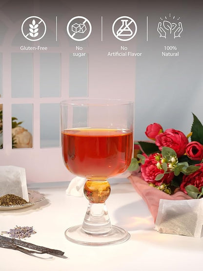 TeeLux Paris Breakfast Tea Bags, Blend Black Tea with Natural Vanilla & Bergamot Flavor, Robust & Smooth Taste, 100 Count