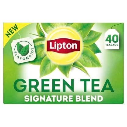 Lipton Signature Blend Green Tea Bags, Unsweetened Teabags for Hot Tea or Iced Tea with Caffeine and Flavonoids, 240 Total Tea Bags (40ct - Pack of 6)