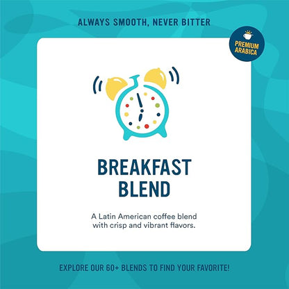 Cameron's Coffee Single Serve Pods, Decaf Breakfast Blend, 12 Count (Pack of 6)