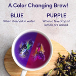 Load image into Gallery viewer, VAHDAM, Butterfly Pea Flower Tea Bags (40 Pyramid Teabags) Vegan, Non-GMO | Delicate &amp; Earthy | Direct From Source - Plant Based Biodegradable Tea Bags | Brew Iced Tea, Cooking, Mocktails &amp; Cocktails